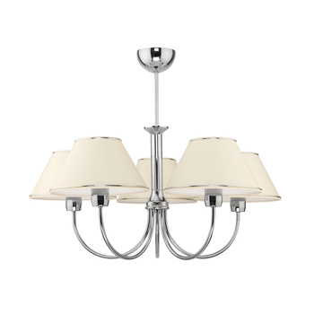 BEGAMO żyrandol srebrny 5-ramienny chromowany 1580