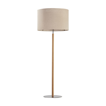 Klasyczna lampa stojąca beżowa z abażurem DEVA NATURE 5199