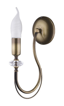MELODY kinkiet klasyczny mosiężny 1-płomienny patynowany 1613