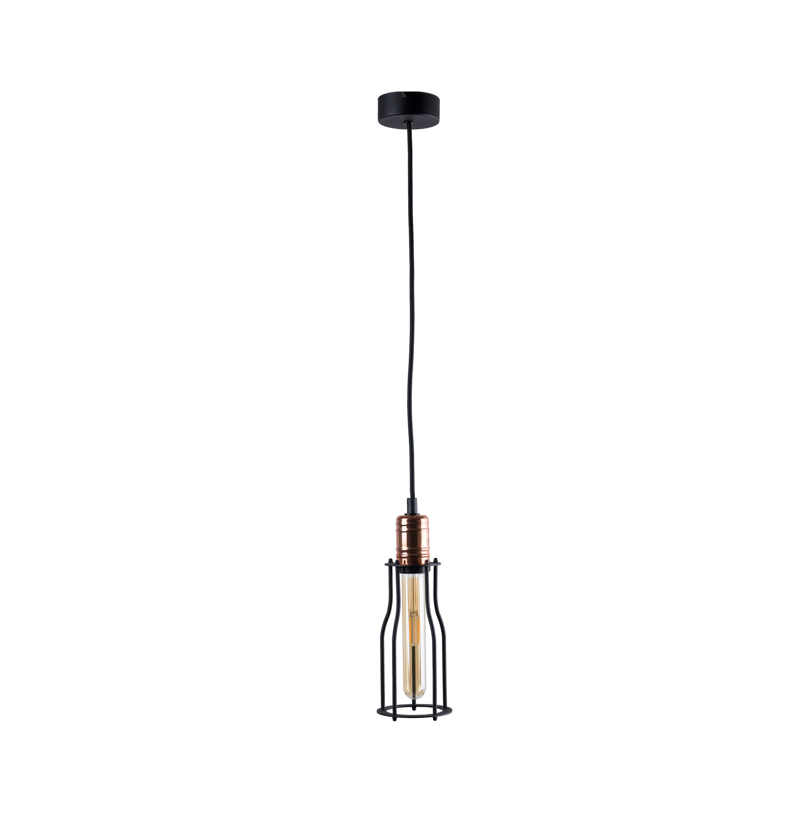 Lampa wiszca loftowa E27 czarno-miedziany 9,5cm WORKSHOP I ZWIS A Nowodvorski 6337