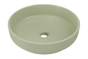 Ceramiczna umywalka nablatowa 40cm Zielony Mat RIVER 1 OLIVE GREEN MATT UN 40 ( E-6595 ) Comad