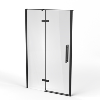 Ravak Drzwi prysznicowe uchylne Ravak Cool! COSD2 120 czarne/szkło transparentne X0VVGC300Z1