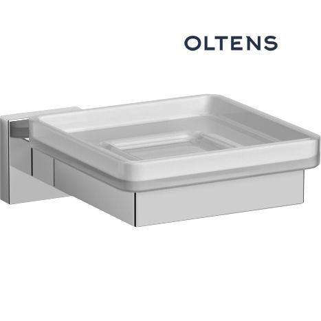Oltens Tved mydelniczka z uchwytem szkło szronione/chrom 84101510