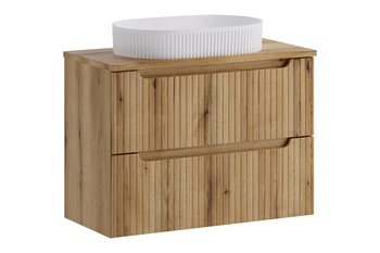 Zestaw meblowy 80cm z blatem i umywalką nablatową Beyond set-noce b nat oak 80cm s un beyond