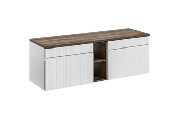 Zestaw mebli łazienkowych Iconic White 140cm z blatem – SET ICW-B 140 CM