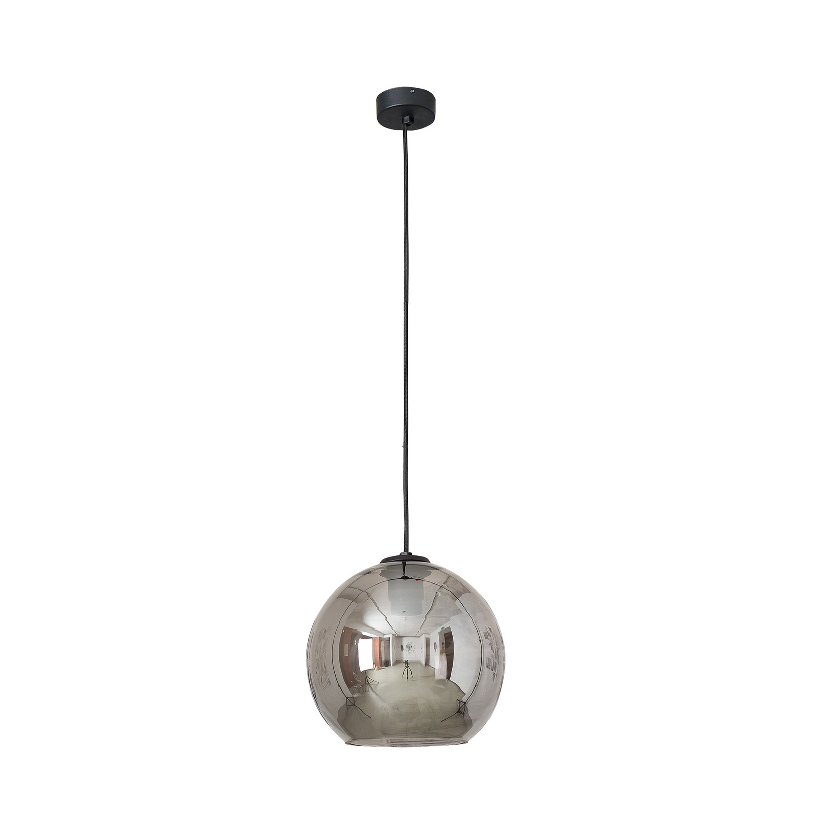 Lampa LOFT czarna rdo wiata E27 POLARIS SMOKED Nowodvorski 9060