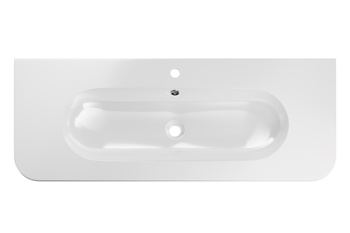 Umywalka meblowa jednokomorowa 120cm PURE WHITE GLOSS UM 120-46