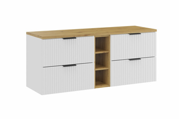 Zestaw mebli łazienkowych Adel White 140cm z blatem – set-adw b artisan 140cm
