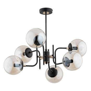 Modernistyczna lampa 6-punktowa MALTA 28456 z kloszami