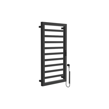 Brego Smart grzejnik łazienkowy elektryczny 91x50 cm, czarny mat