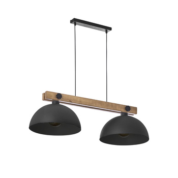 Lampa sufitowa wisząca na listwie 2xE27 czarny OSLO 1706 TK Lighting