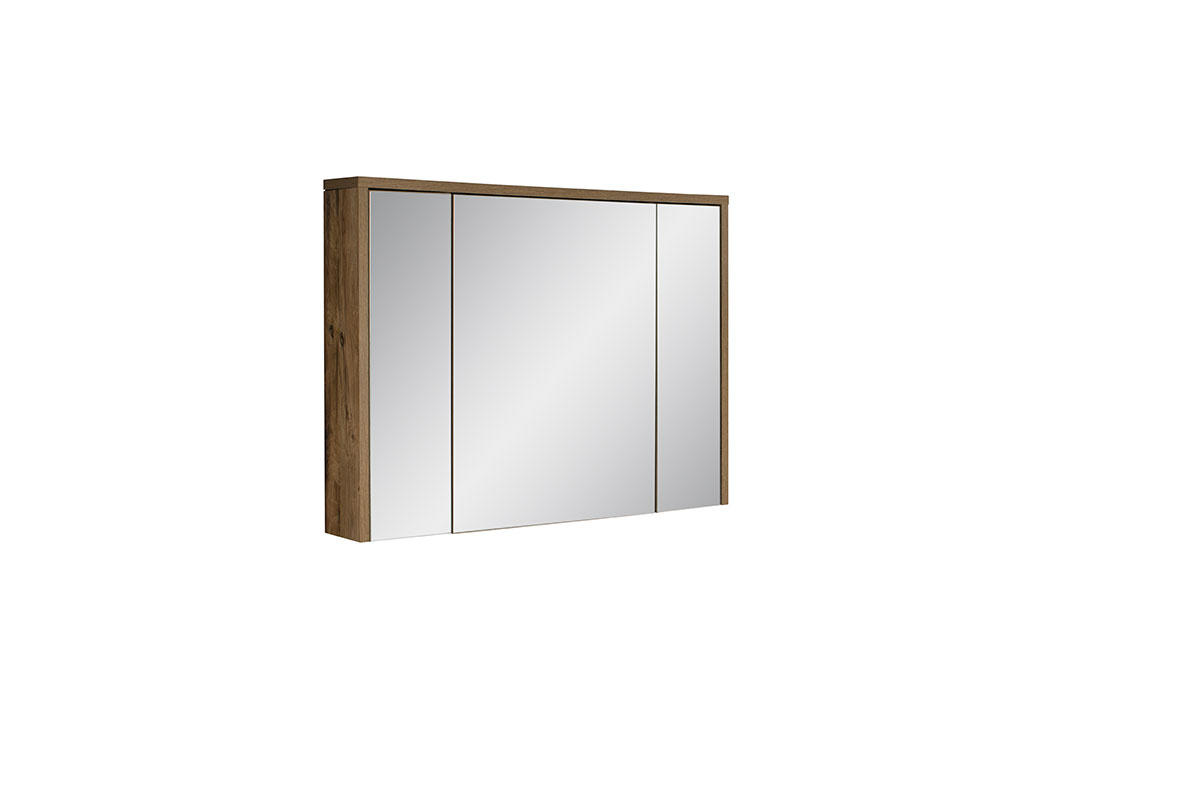 Szafka z Lustrem 100cm 3 Drzwi HAMPTON CONCRETE 84-100 FSC