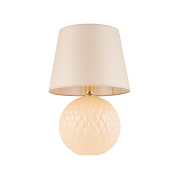 Lampka nocna ceramiczna ecru Santana 1xE27