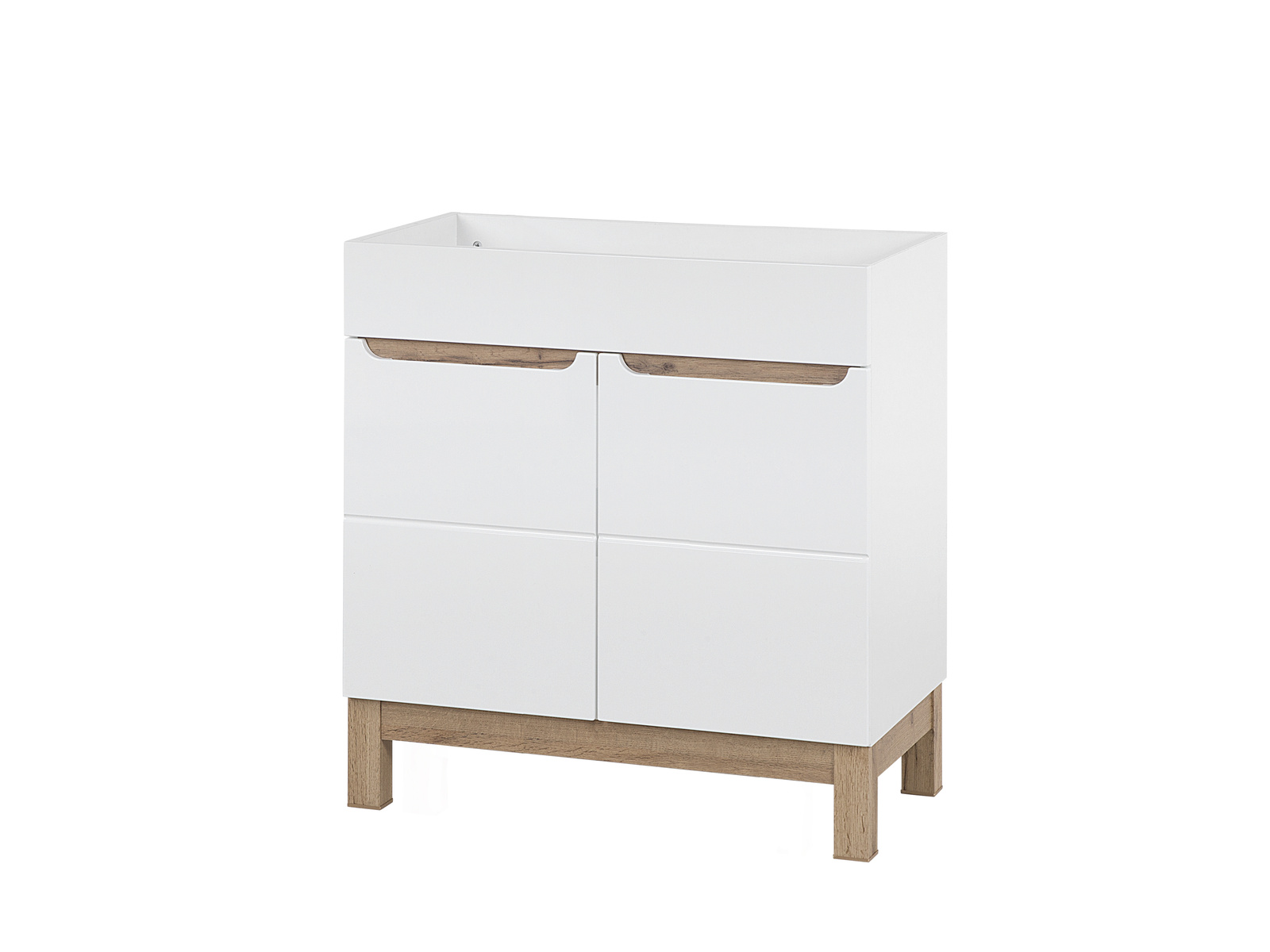 Szafka pod umywalkę 80cm 2 drzwi BALI WHITE 821 -80 CM FSC