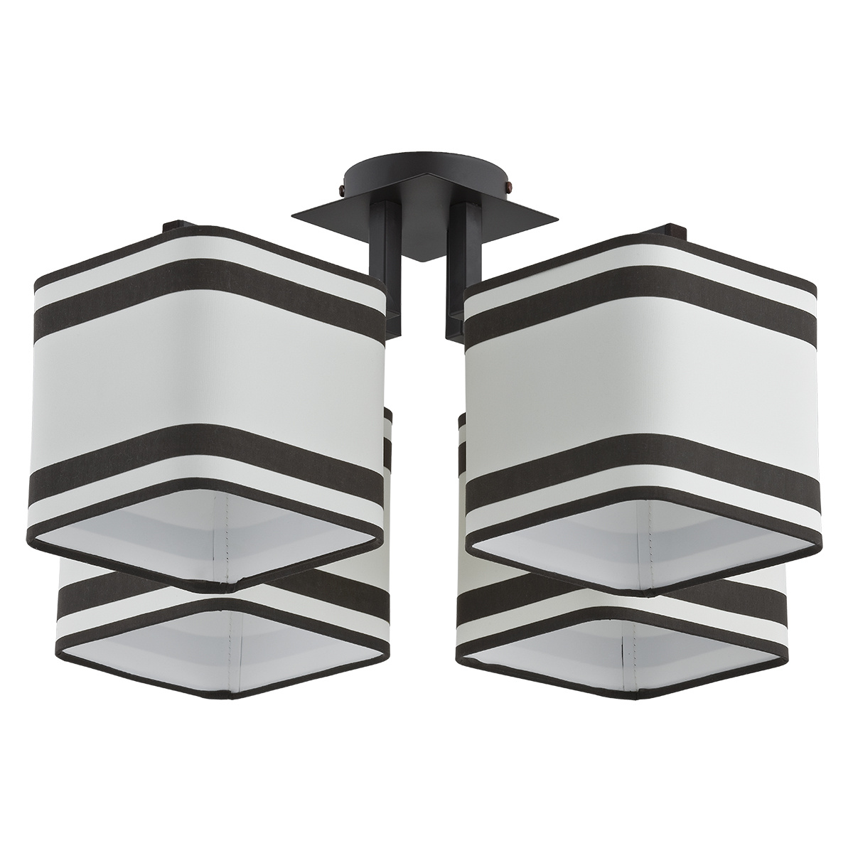 Lampa sufitowa z abażurami Alfa Julia Pasy 4 E27