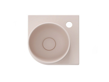 Umywalka ceramiczna Ravak cienkościenna Yard 28 cm C z otworem Alabaster Pink XJX0G228000