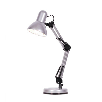 Industrialna, składana lampka biurkowa K-MT-COSMO SREBRNY z serii COSMO