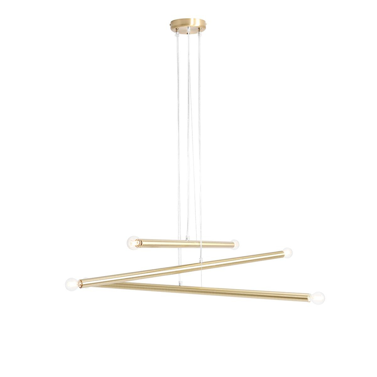 LAMPA WISZCA TUBO 6 BRASS