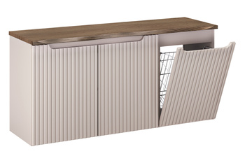 Zestaw meblowy 120cm z blatem i koszem na pranie SET-NOC B NAT CASELLA 120CM