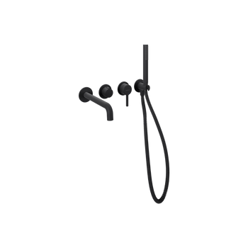 Delta Pi Zestaw wannowo-prysznicowy podtynkowy, 2 funkcyjny, czarny mat