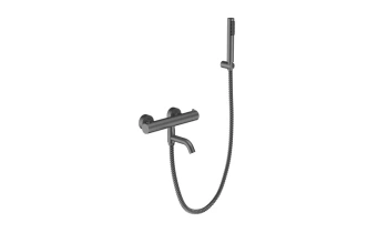 Bateria wannowa ścienna termostatyczna Veo gun metal
