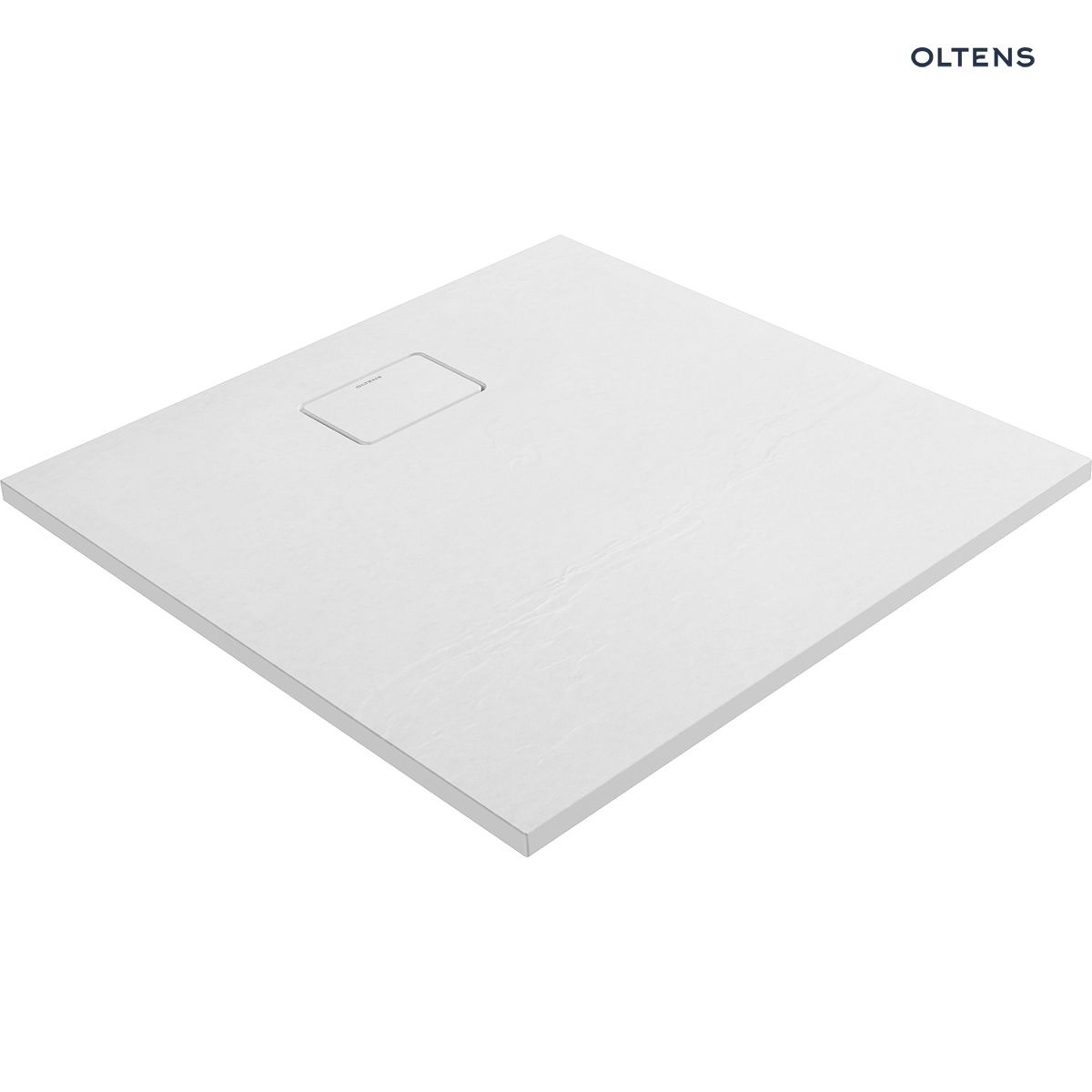 Oltens Bergytan brodzik 90x90 cm kwadratowy RockSurface biały 17101000