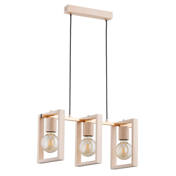 Lampa sufitowa MILLA 62278 z drewnianym elementami