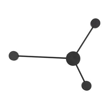 Kinkiet nowoczesny AVIA czarny-metal 3-źródła światła TK Lighting 6809
