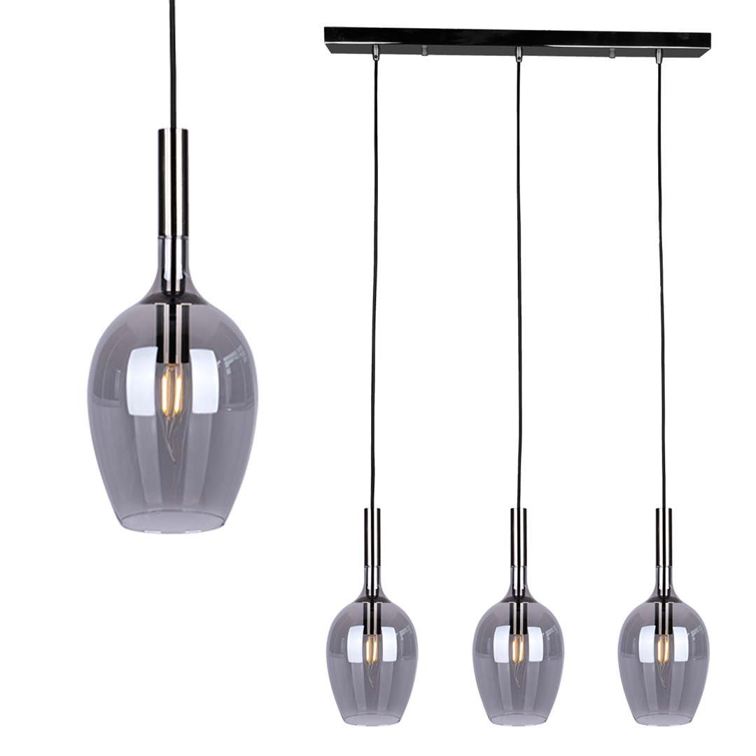 Lampa wiszca LUGANO SMOKED 3xE14