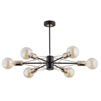 Rozłożysty żyrandol 6-punktowy TANDEM 62151 ZŁOTY