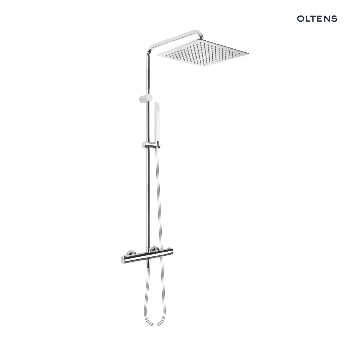 Oltens Boran (S) zestaw prysznicowy termostatyczny z deszczownicą chrom 36503100