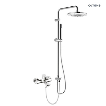 Oltens Jog zestaw prysznicowy z baterią wannowo-prysznicową ścienną chrom 36048100
