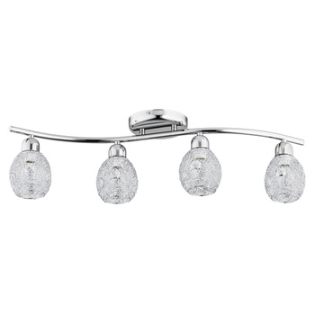 Lampa sufitowa chrom  Koszyczki 4xE14