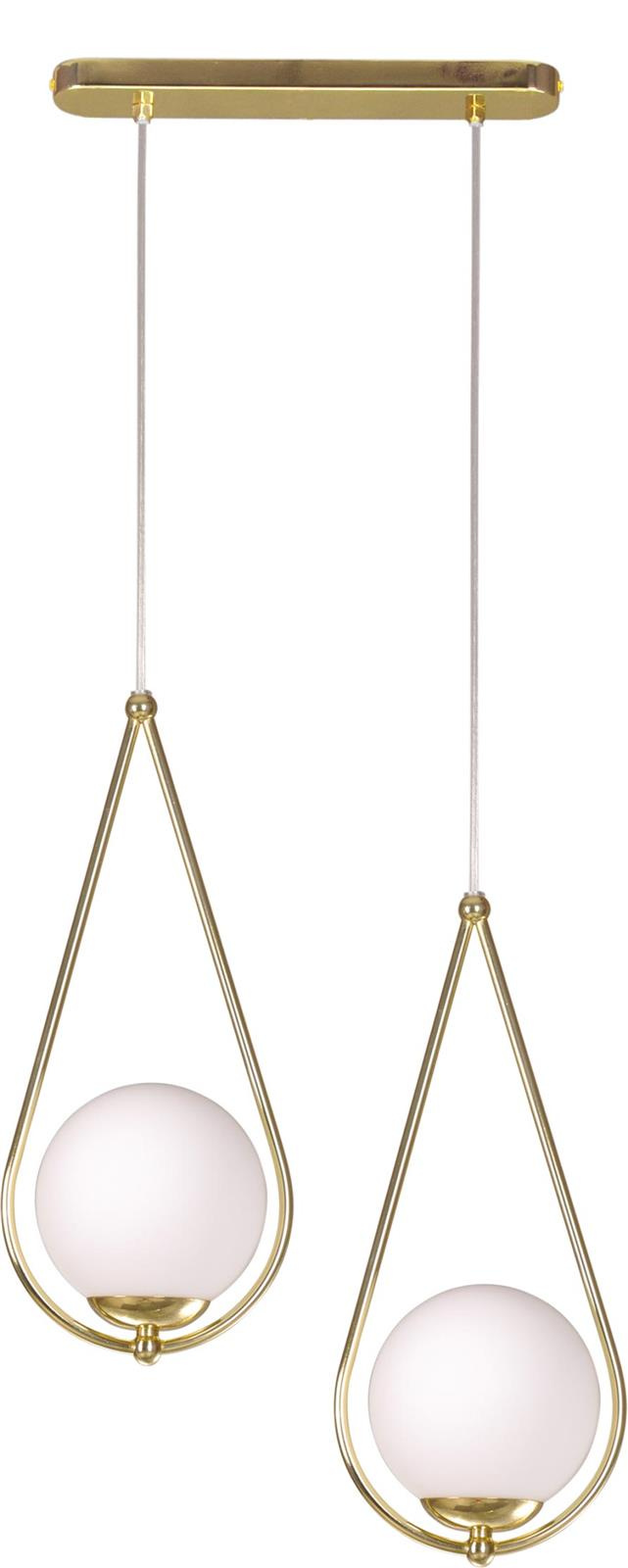 Designerska, elegancka lampa wiszca do jadalni K-4776 z serii NEVE GOLD