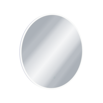 Lumiro lustro łazienkowe 100 cm okrągłe oświetlenie LED mata grzewcza, rama akrylowa