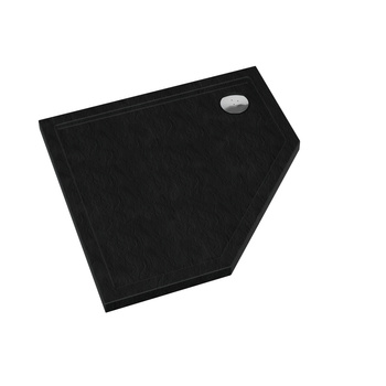 Brodzik akrylowy Sharper Black Stone 90x90x5 cm, pięciokątny 3S.S1PK-9090/C/ST