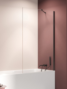 Parawan nawannowy 70x150 Czarny 8 mm – NESTA BLACK P-0199 z powłoką Active Shield 2.0 | Matowe