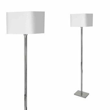 Lampa stojąca Napoli 1xE27 Biały / Chrom