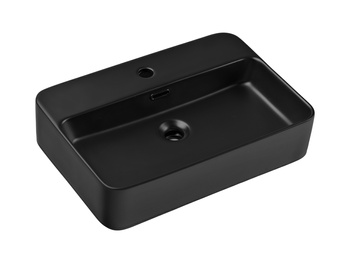 Ceramiczna umywalka nablatowa 55cm Czarny Mat TRUST 2 BLACK ( E-6282 ) Comad