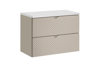 Zestaw mebli łazienkowych Viva Cashmere 80cm z blatem – set-vic b white 80cm s