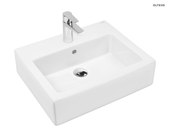 Oltens Susa umywalka 50x41 cm wisząca biała 41403000