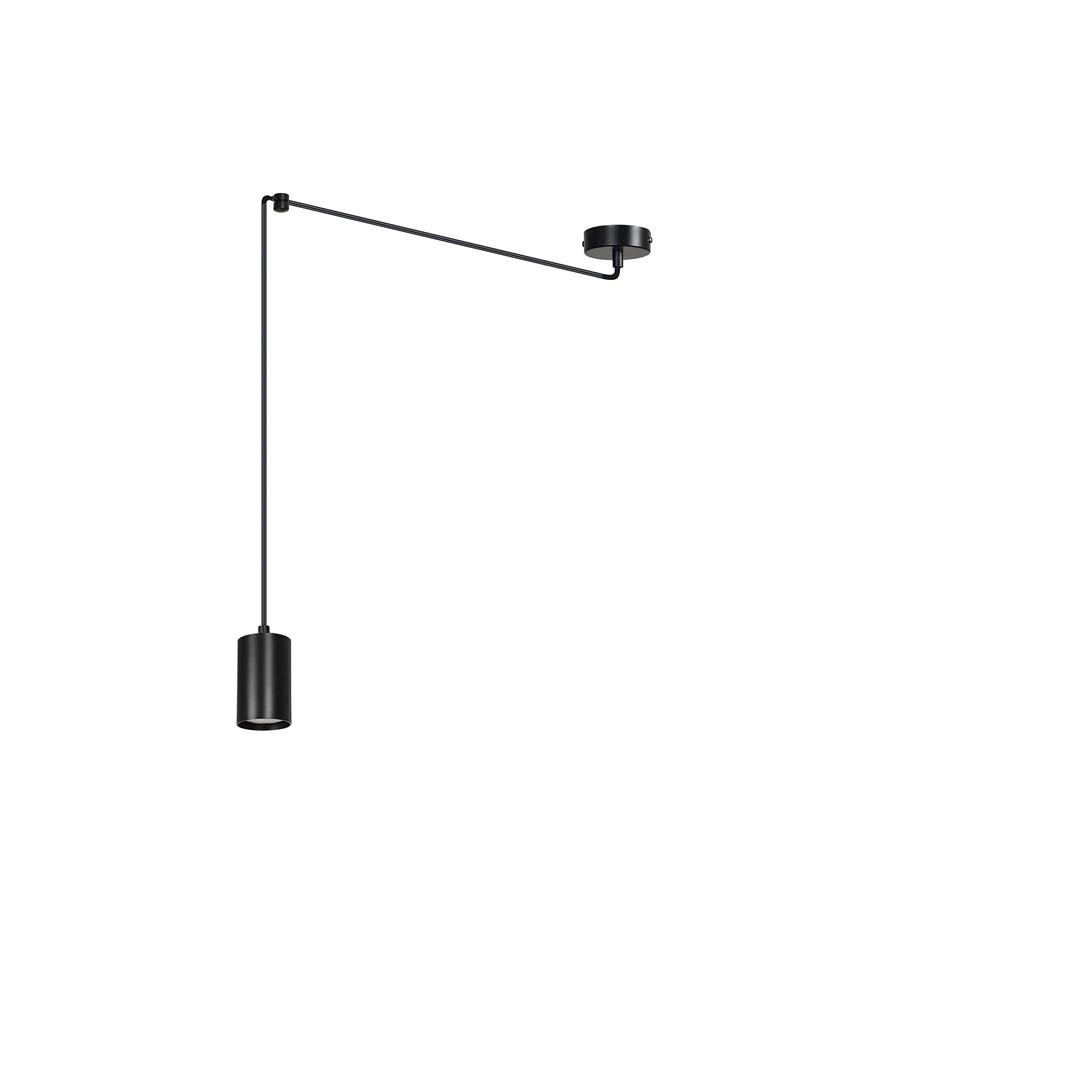 prosta lampa wiszca regulowana 30W czarny 524/1 TRAKER 1