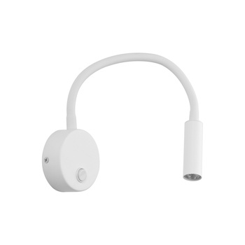 Kinkiet do sypialni regulowany biały G9 5921