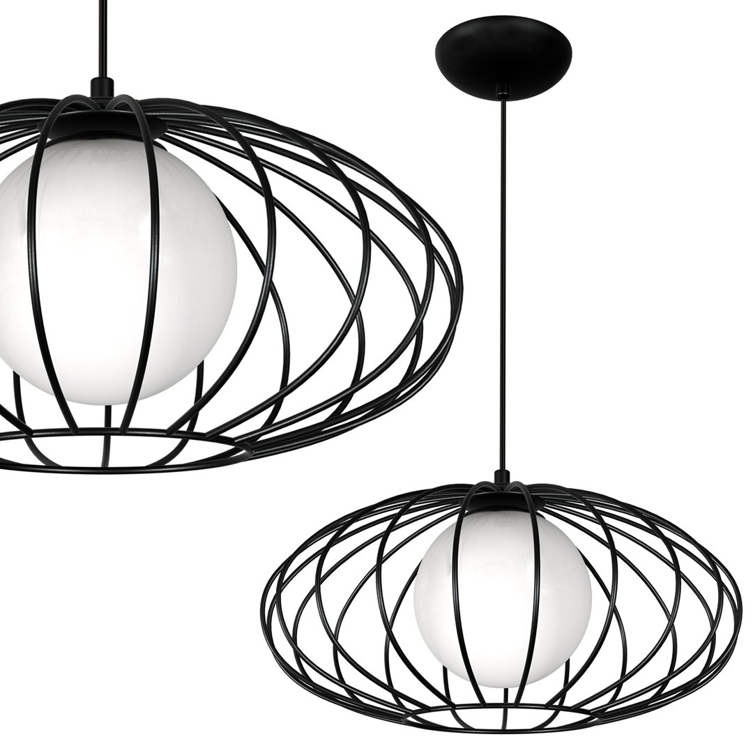 Lampa Wiszca KRONOS BLACK 1xE14