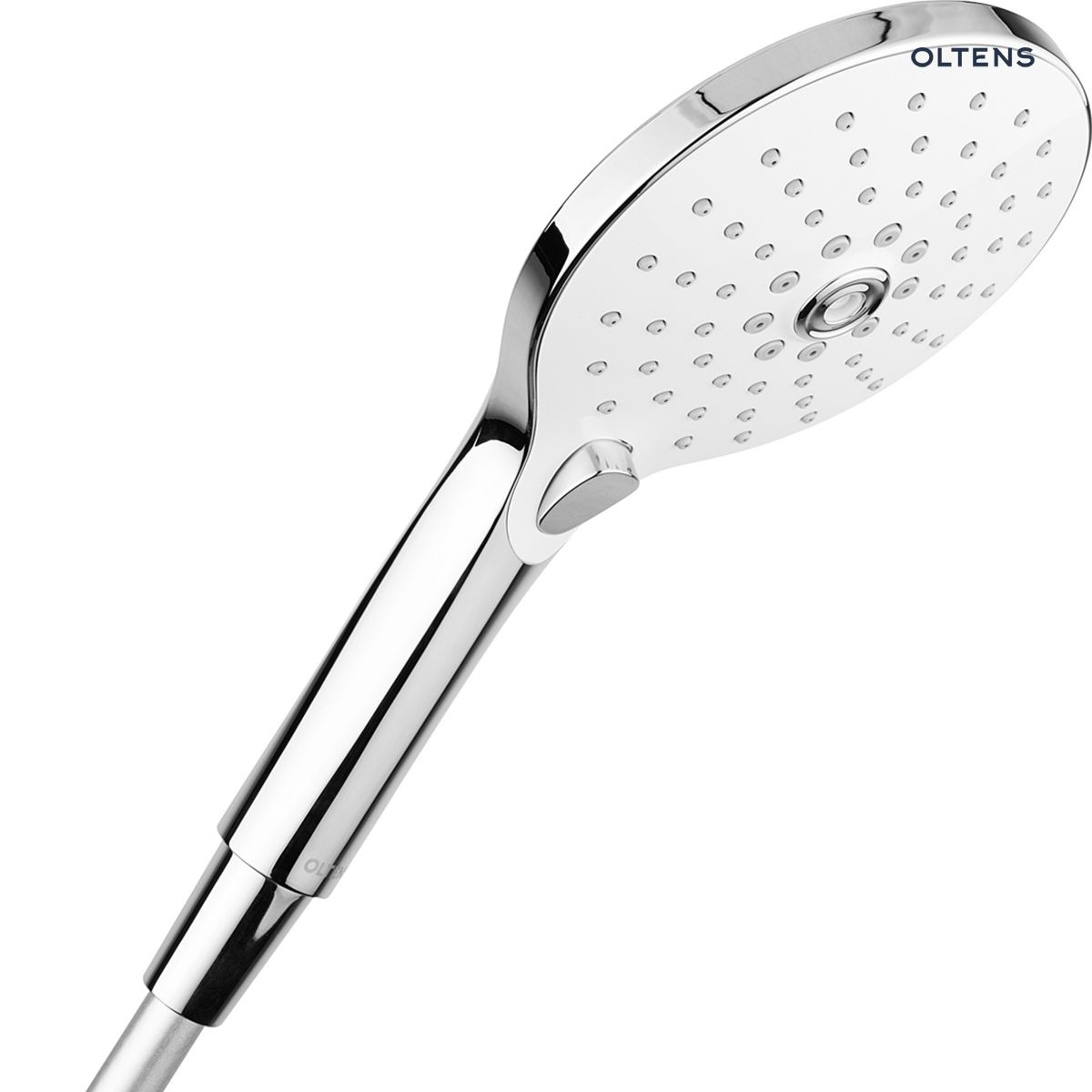 Oltens Saxan EasyClick słuchawka prysznicowa chrom/biały 37100110