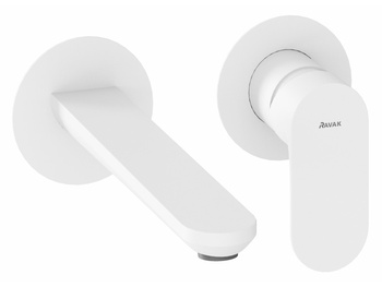 Bateria umywalkowa Ravak podtynkowa Eleganta EL 019.10WV do R-box dwuczęściowa biały mat X070255