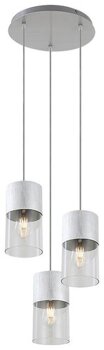 3155 Zelkova Lampa wisząca   IP20 szczotkowane aluminium E27 3x MAX 40