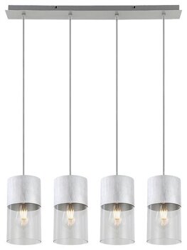 3156 Zelkova Lampa wisząca   IP20 szczotkowane aluminium E27 4x MAX 40