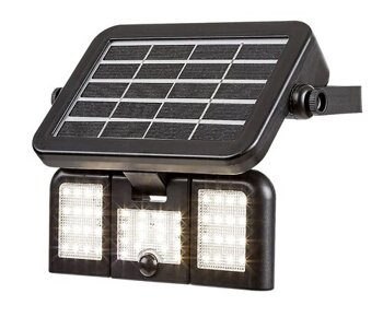 77020 Lihull Lampa solarna 500  IP44 czarny LED 9,6