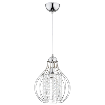 Lampa wisząca Glamour PIRO I 60619 SREBRNA